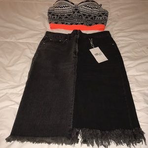 NWOT black and geometric Forever 21 top